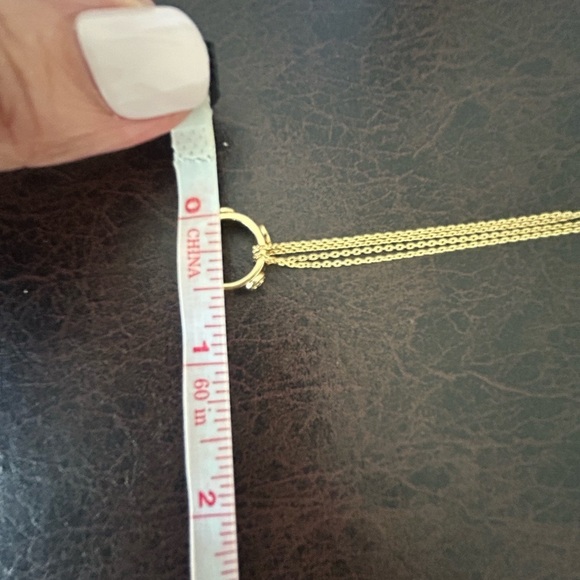 Tory Burch Miller Stud Circle Pendant Necklace - Picture 9 of 9